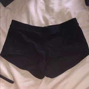Black swim shorts